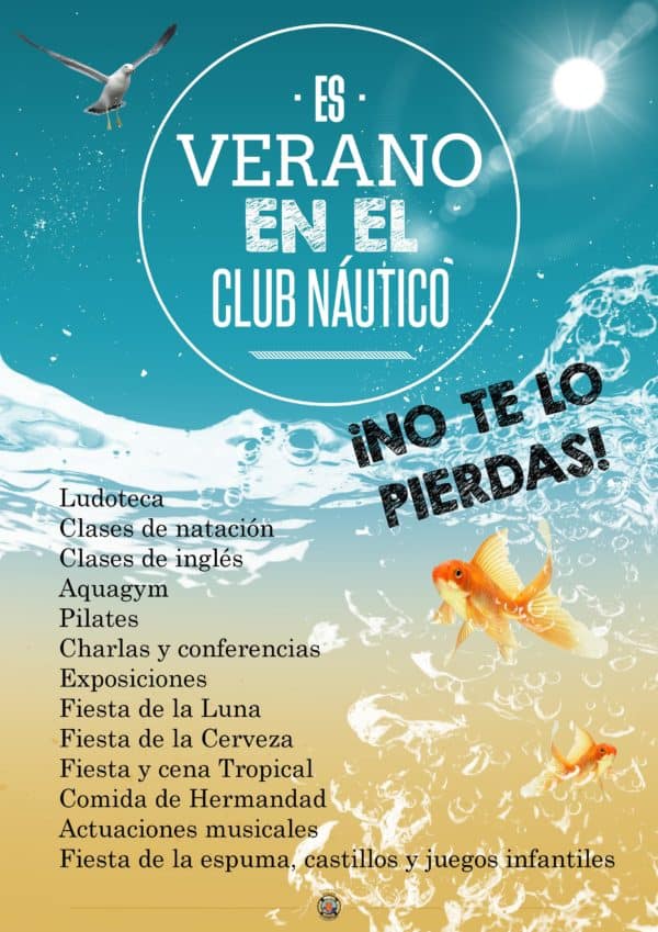 cartel verano club náutico