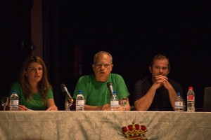 Los representantes insulares y el Alcalde de Vallehermoso durante las jornadas
