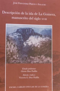 Portada del libro Descripción de la Isla de La Gomera, manuscrito del siglo XVIII