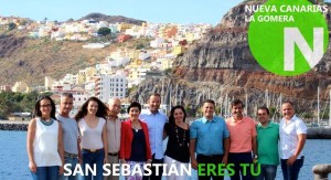 Candidatura de Nuevas Canarias en las pasadas elecciones municipales al Ayuntamiento de San Sebastián de La Gomera