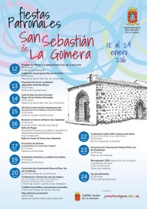 cartel de las fiestas de San Sebastián de La Gomera 2016