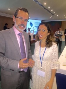 Isabel Aguiar y Marcial Morales, presidente del Cabildo de Fuerteventura