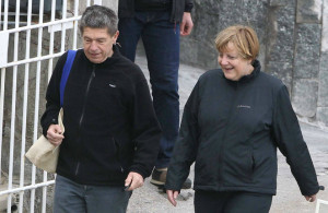 Angela Merkel y su marido (Foto de archivo de www.revistavanityfair.es)