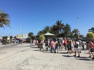 Cruceristas en San Sebastián de La Gomera