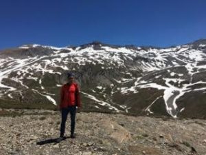 Cristofer Clemente en el glaciar