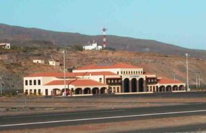 Aeropuerto de La Gomera desde la pista