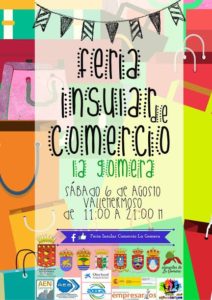 Cartel feria de comercio de vallehermoso