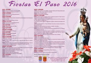 Programa de las fiestas de El Paso 2016