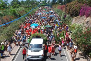 Imagen de los participantes en la Romería Foto Erasmo Ramos