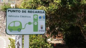 Punto de carga vehículos eléctrico de Hermigua