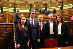 Parlamentarios del PSOE en Madrid