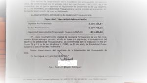 Déficit del Ayuntamiento de Hermigua