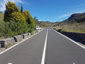 Carretera de Alajeró por Pajarete
