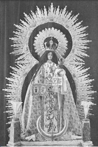 Antigua fotografía de la Virgen de las Mercedes de Agulo (1927)