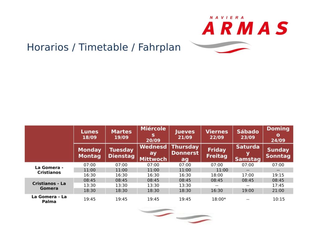 Horarios Taburiente septiembre 18-1