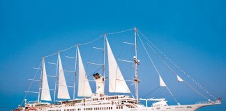Visita del crucero ‘Wind Surf’ a La Gomera