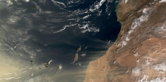 Cielos poco nubosos, calima y temperaturas en aumento este lunes