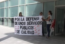 Personal sanitario en La Gomera se manifiesta en contra de los recortes del Gobierno