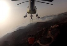 PRIMERA IMÁGEN SOBRE LA ISLA.- El fuego en La Gomera tiene un «avance nulo» y prácticamente no hay llamas.