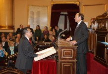 Gregorio Medina ha adquirido esta mañana la condición plena de Senador por La Gomera