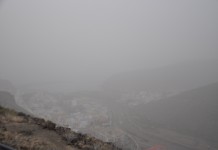 Una densa calima invade toda La Gomera