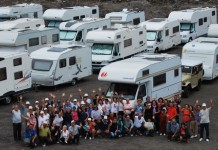 Unas 26 caravanas se encuentran en La Gomera procedentes de Tenerife y La Palma a modo de acampada solidaria con la Isla