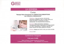 Curso sobre ‘Manejo Psico-Emocional en Conductas Disruptivas con infancia y adolescencia”en La Gomera