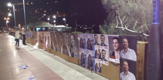 ‘Disfrutan’ arrancando la cartelería electoral de determinadas formaciones políticas en San Sebastián de La Gomera