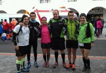 Deportistas gomeros en el ‘Maratón del Meridiano’