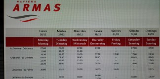 Naviera Armas modifica sus horarios por la fiesta de Fin de Año