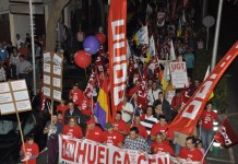 Un millar de personas se manifiestan en San Sebastián en contra de la política del Gobierno del PP