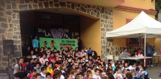 Escolares de Vallehermoso participan en una carrera solidaria