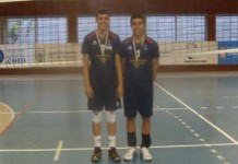 Sebastian Castilla y Juan Luis Alonso campeones de Canarias voleibol Cadete