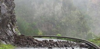El Cabildo de La Gomera procede al cierre de la carretera de El Rejo por desprendimiento