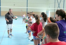 Enriquecedora lección de voleibol