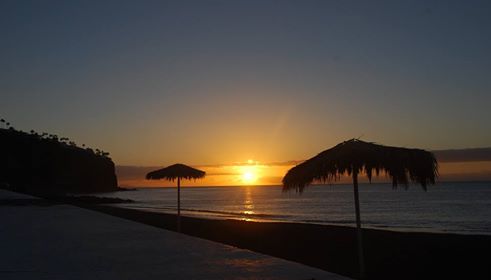 Imagen del amanecer este miércoles en Playa de Santiago (Foto Erasmo Ramos)