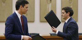 Sánchez y Rivera firman el pacto para un gobierno «reformista y de progreso»