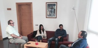 Visita de los diputados Melodie Mendoza y Jesús Ramos al Ayuntamiento de Alajeró