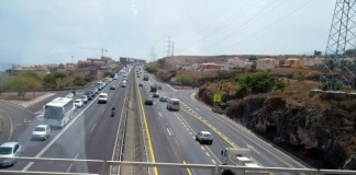El Gobierno adjudica por 1,6 millones dos tramos del tercer carril de la autopista del sur de Tenerife