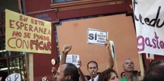 Movilizaciones de los docentes interinos de Canarias en octubre