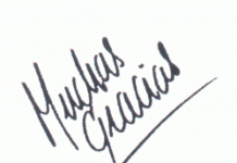 Agradecimiento de la familia Negrín Santos