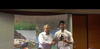 Jorge Práxedes, campeón de Europa de Jiu Jitsu Brasileño fue recibido por el Cabildo