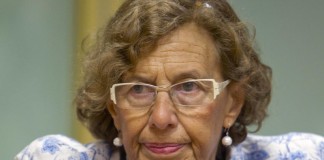 La alcaldesa de Madrid, Manuela Carmena pide el apoyo para Pedro Sánchez