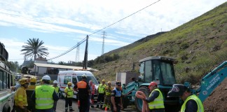 DISA realiza un simulacro en La Gomera para reforzar la coordinación con los cuerpos de seguridad y emergencia públicos