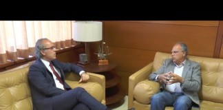 El Presidente del Cabildo recibe al Consejero de Sanidad del Gobierno de Canarias