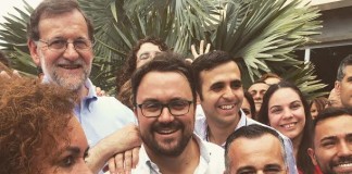 Victor David Herrera compartió con Rajoy el acto principal de campaña de PP en Tenerife