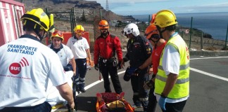 El Servicio de Urgencias Canario participa en el operativo sanitario en el simulacro Canasar 2016 de La Gomera