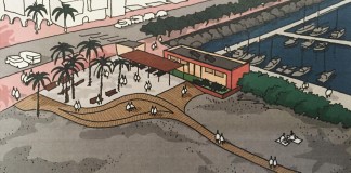 Comienzan los trabajos de construcción del nuevo espacio en la playa de San Sebastián de La Gomera