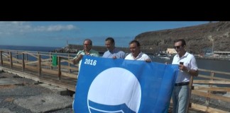 Ya ondea la Bandera Azul en Playa de Santiago
