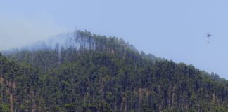 El incendio ya está en Mazo, tras llegar al Llano de las Moscas